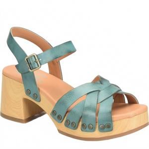 NEW KORK-EASE women's terra sandal in teal